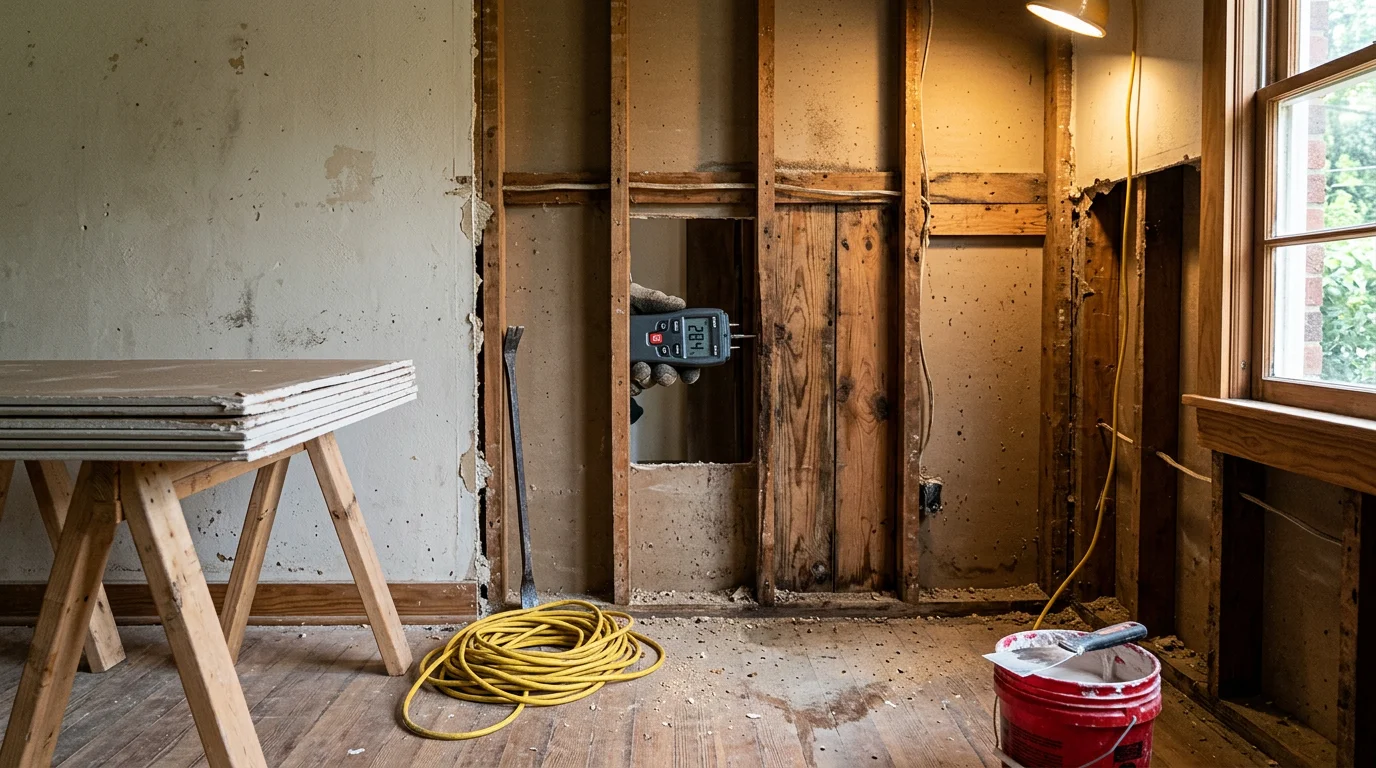 Interior of a remodeled room in a single-family home in Ruston, Louisiana, showing updated finishes and clean craftsmanship. The space reflects quality residential remodeling work suited to North Louisiana homes.